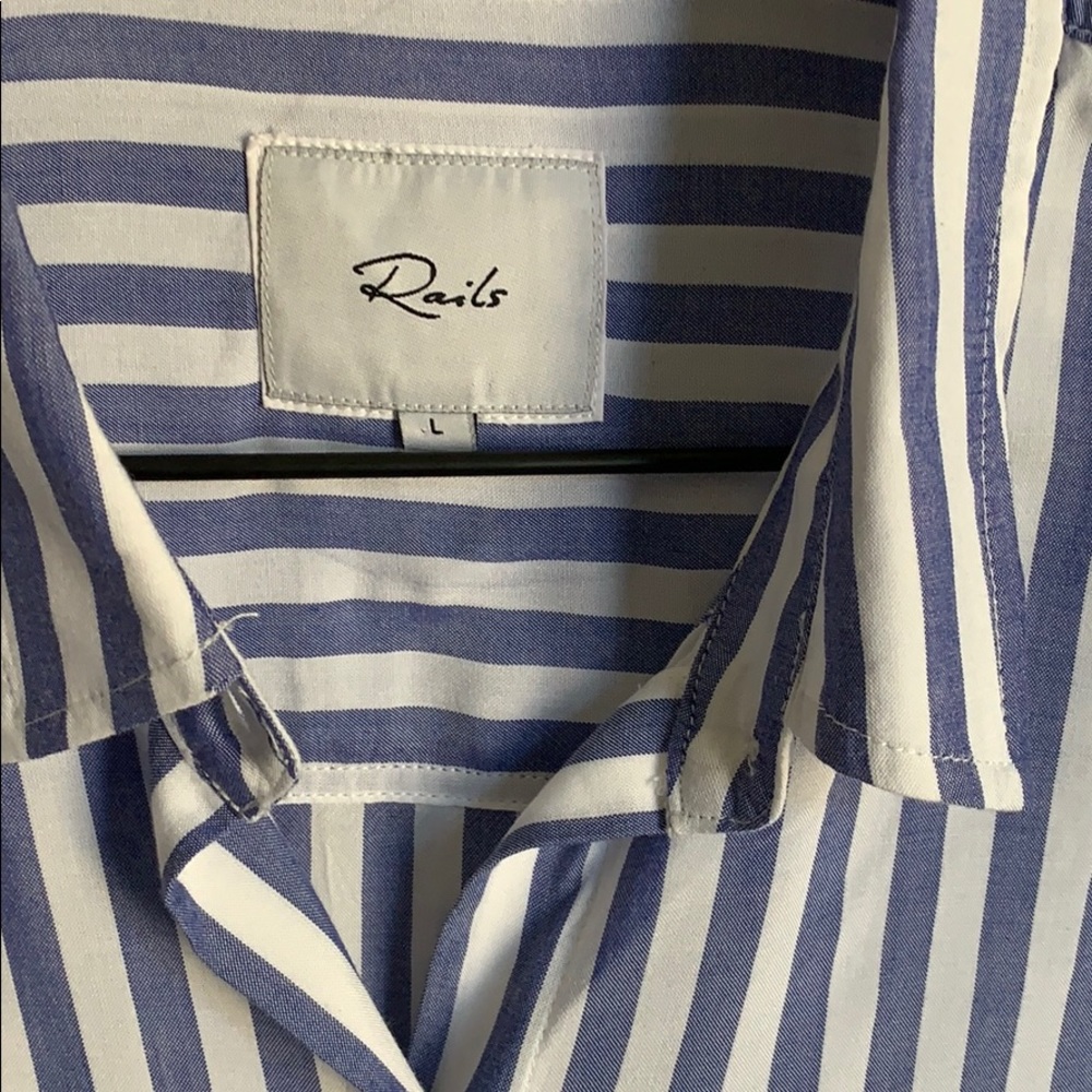 Rails Vals Stripe Tie Front Crop - image 4